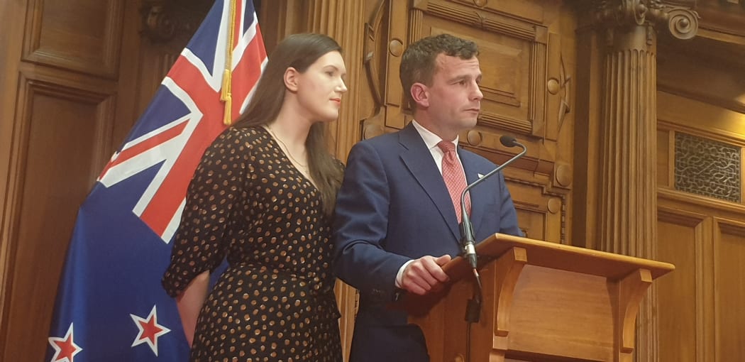 Act Party Leader David Seymour and deputy Brooke van Velden.