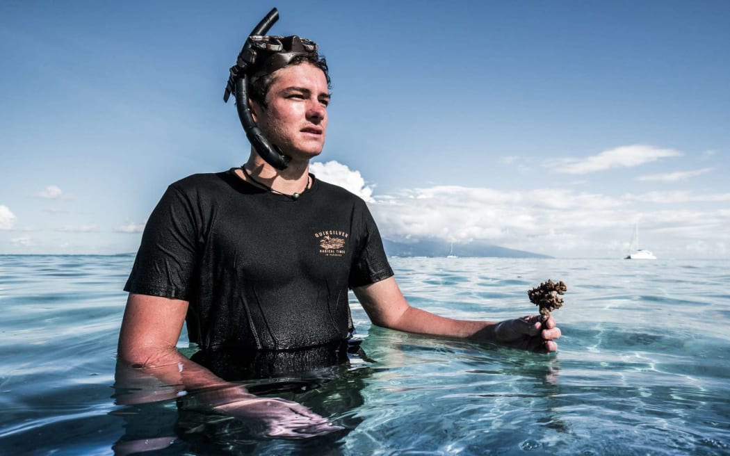 As an 18-year-old concerned at the state of the reef, Titouan Bernicot formed Mo'orea Coral Gardeners in an effort to restore it.