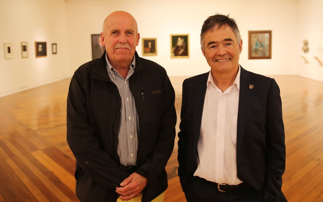 Dunedin city councillor David Benson-Pope and mayor Dave Cull.