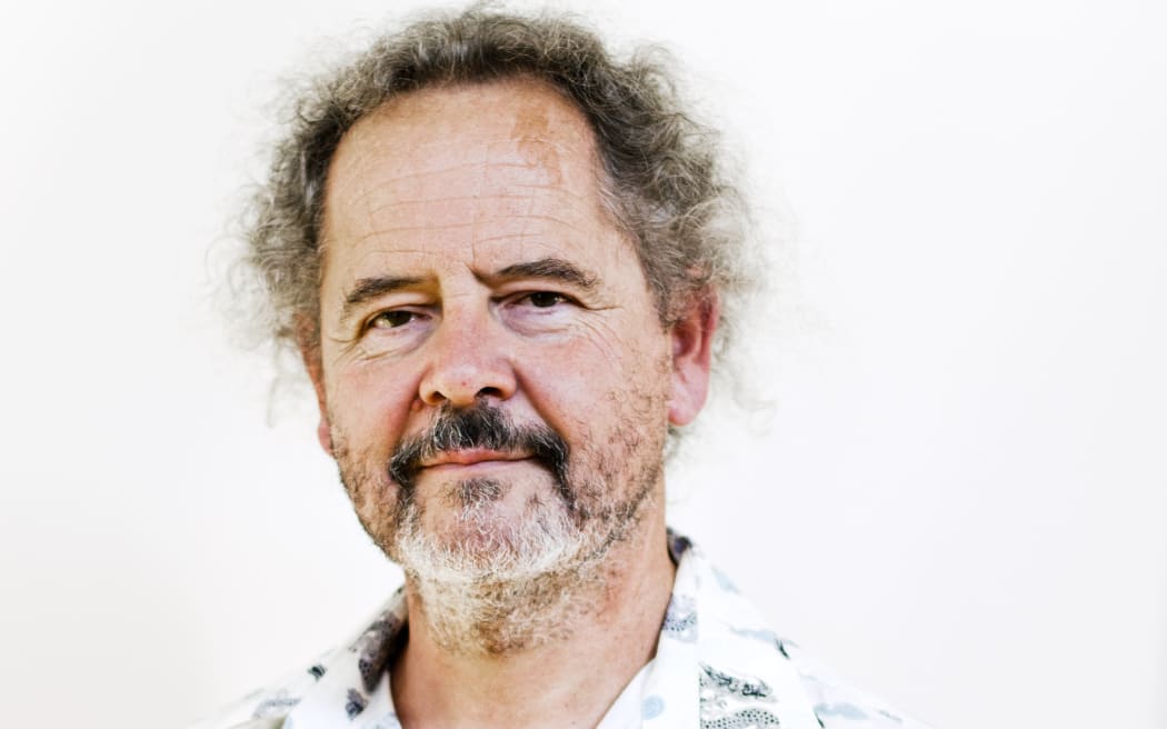 A portrait of Fergus Barrowman, editor and publisher at Victoria University Press.