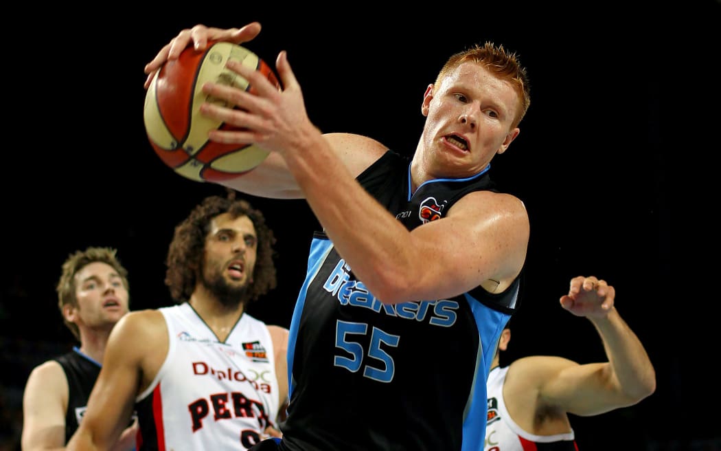 Breakers' Gary Wilkinson pulls down an offensive rebound in 2012