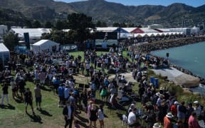 Crowd at SailGP, Lyttelton.