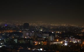 A general view of Tehran after several explosions were heard in Tehran on 26 October, 2024.