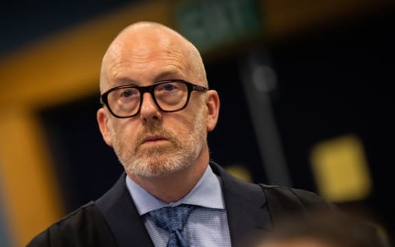 Defence lawyer Ron Mansfield at the trial of the man accused of murdering Grace Millane 10 November 2019.