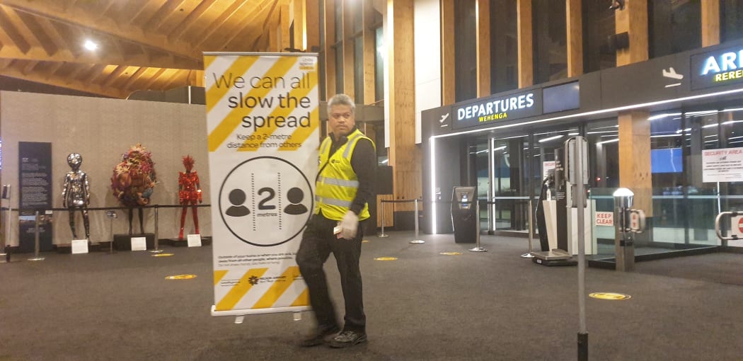 Nelson Airport on day one of alert level 2