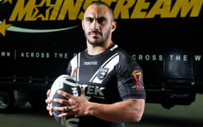Thomas Leuluai during Kiwis playing jersey launch ahead of the 2017 Rugby League World Cup.