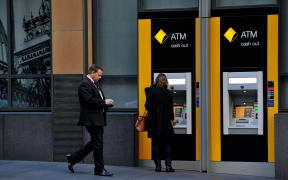Commonwealth Bank (CBA) signage and ATM, Sydney, 2014.