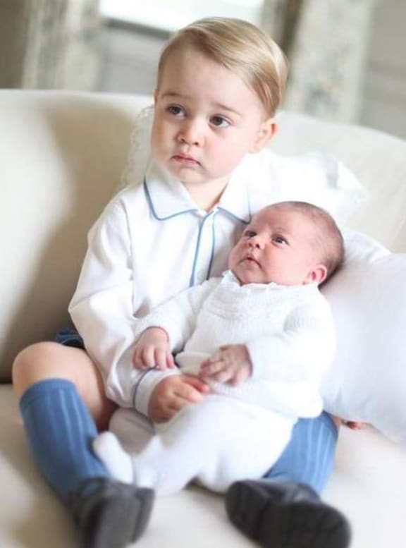 Prince George and Princess Charlotte.