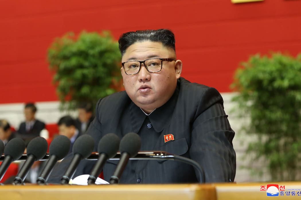 File photo of Kim Jong Un released by North Korea's official Korean Central News Agency  on January 7, 2021