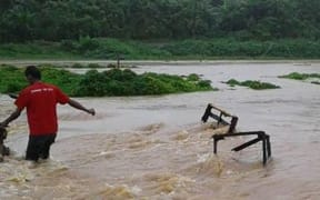 Flooding in Fiji's west, 15 December 2016.