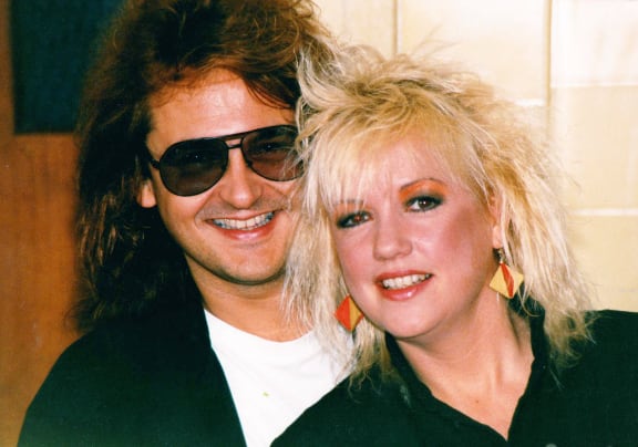 Sharon O'Neill and her partner of 33 years, Alan Mansfield of Dragon fame.
