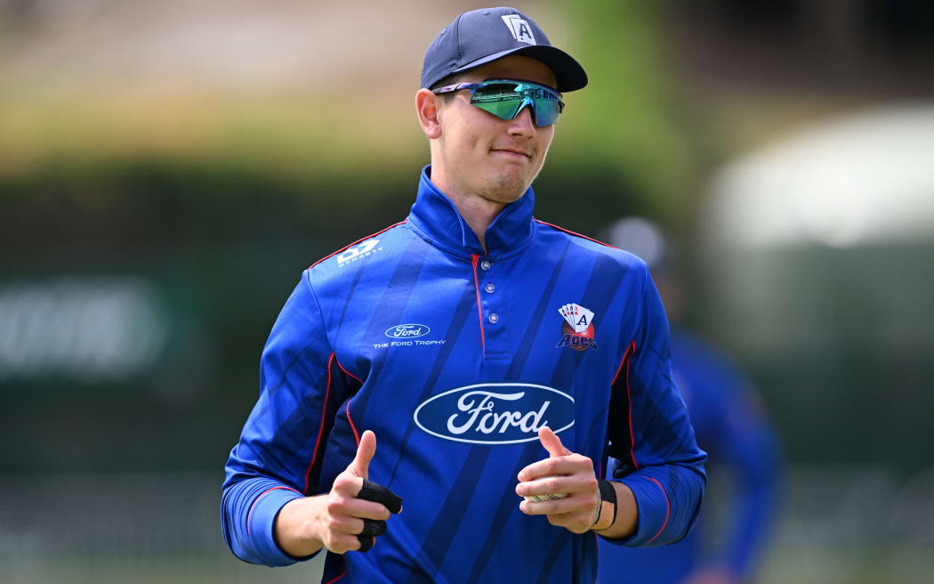Bevon-John Jacobs playing for Auckland 2025.