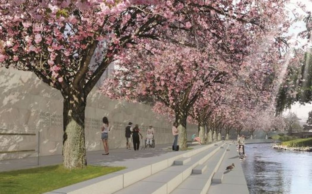 The Memorial Wall design.