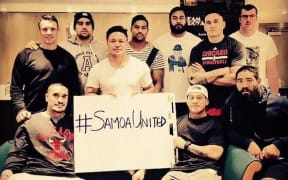 All Blacks show their support for Samoan rugby players in dispute with the Samoa Rugby Union.
