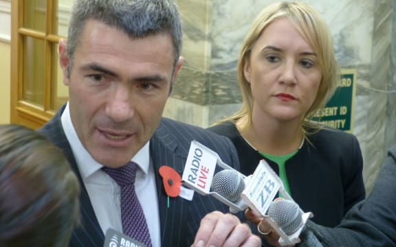Primary Industries Minister Nathan Guy with Food Safety Minister Nikki Kaye.