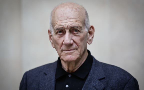 Israel's former prime minister Ehud Olmert poses for photograph before an interview with AFP (Agence France-Presse) in Paris on 9 June 2025.