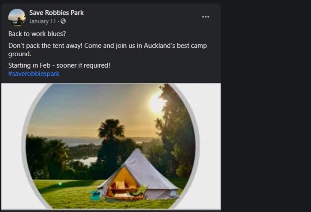 A group opposed to the construction of an  Erebus national memorial in a Parnell park have threatened to camp out to halt work, which begins next week.