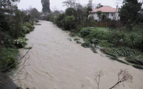Nelson's Maitai River in flood on 18 August, 2022.