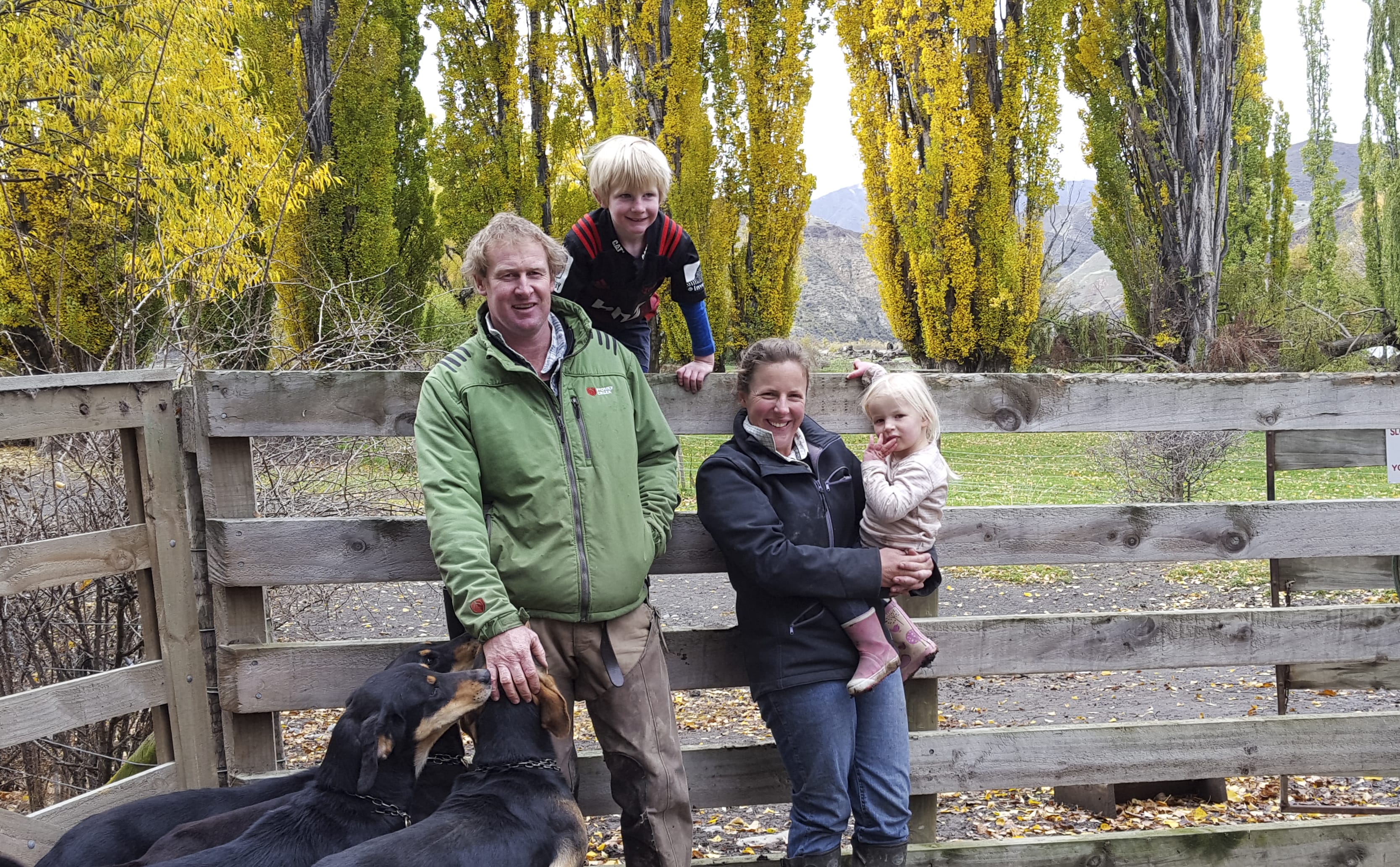 The Redfern family. (L-R) Guy, Arthur, Fiona and Matilda.