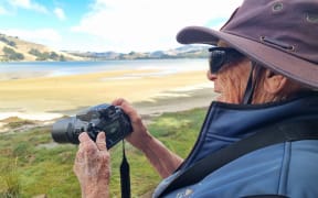 Janet Ledingham photographs sea lions.