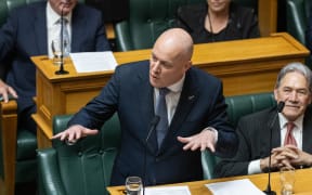 Christopher Luxon during the first debate of the 54th Parliament.