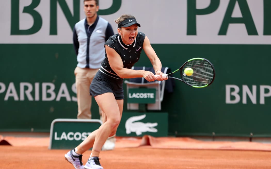 Simona Halep at the French Open.