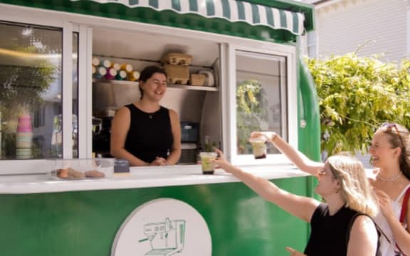 Samantha Lloyd, 20, and her start-up matcha and coffee cart, @Gigi's.