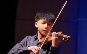 Violinist Hayden Chiu, finalist in the 2026 National Concerto Competition.