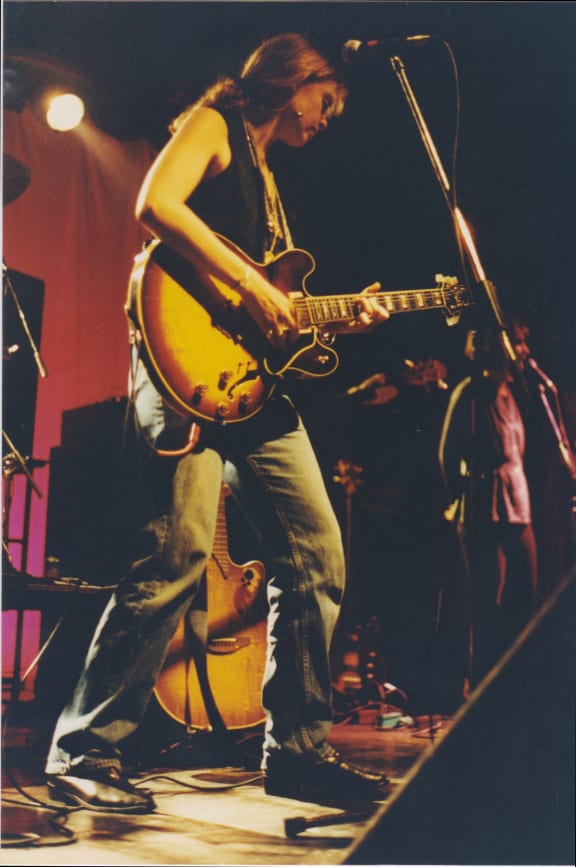 Jan Hellriegel onstage during her 1992 Tour.