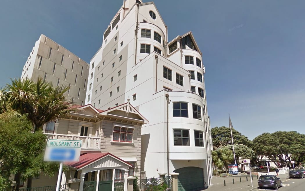 Revera House on Mulgrave Street in Wellington is next to Old Saint Paul's, a former church.