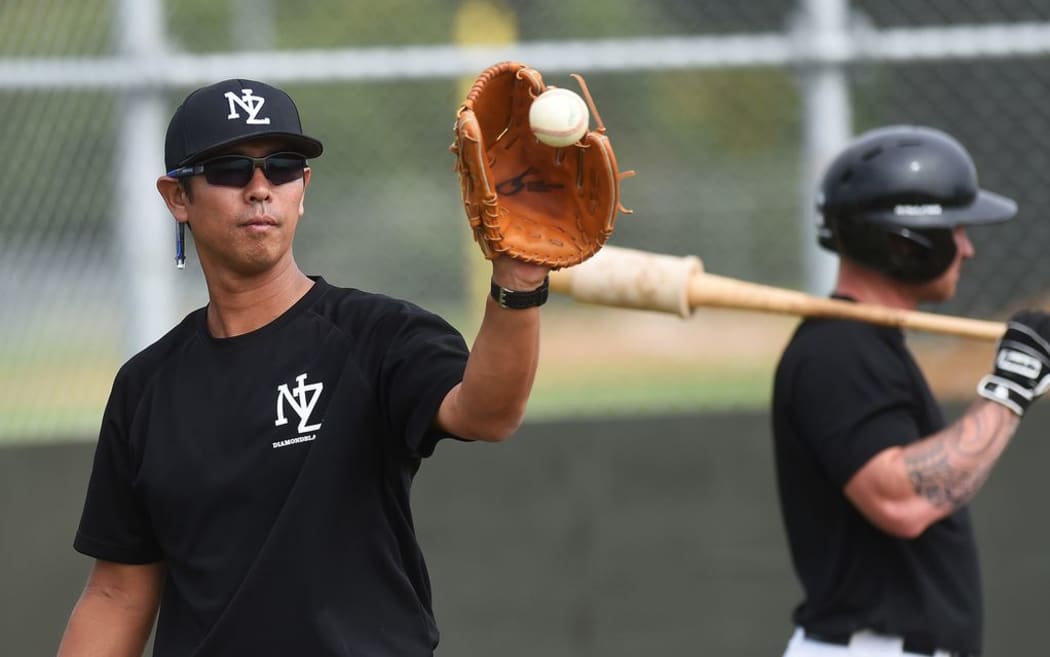 Naoyuki Shimizu at Diamond Blacks training, Llloyd Elsmore Park, Pakuranga, Auckland, New Zealand. 4 February 2016. Copyright photo: Andrew Cornaga / www.photosport.nz
