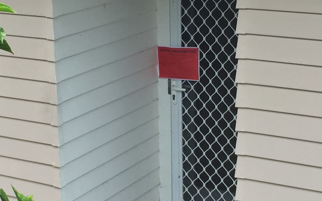 A red-stickered home in Northland