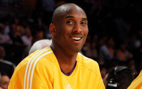 Los Angeles Lakers' Kobe Bryant (24) all smiles in the second half of game one of a Western Conference Final Playoff basketball game as the Lakers beat the Suns 128-107 at the Staples Center on Monday, May 17, 2010 in Los Angeles