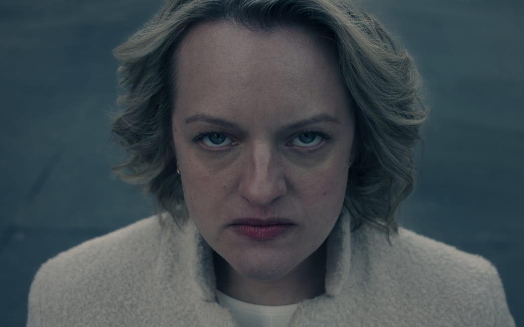 The Handmaidâ€™s Tale -- Season 5 -- June faces consequences for killing Commander Waterford while struggling to redefine her identity and purpose. The widowed Serena attempts to raise her profile in Toronto as Gileadâ€™s influence creeps into Canada. Commander Lawrence works with Nick and Aunt Lydia as he tries to reform Gilead and rise in power. June, Luke and Moira fight Gilead from a distance as they continue their mission to save and reunite with Hannah. June (Elisabeth Moss), shown. (Photo by: Hulu)