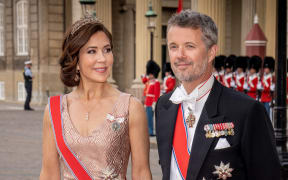 Denmark's Crown Prince Frederik and Denmark's Crown Princess Mary arrive ahead of a dinner at Amalienborg Castle in Copenhagen, on June 15, 2023. (Photo by Mads Claus Rasmussen / Ritzau Scanpix / AFP) / Denmark OUT