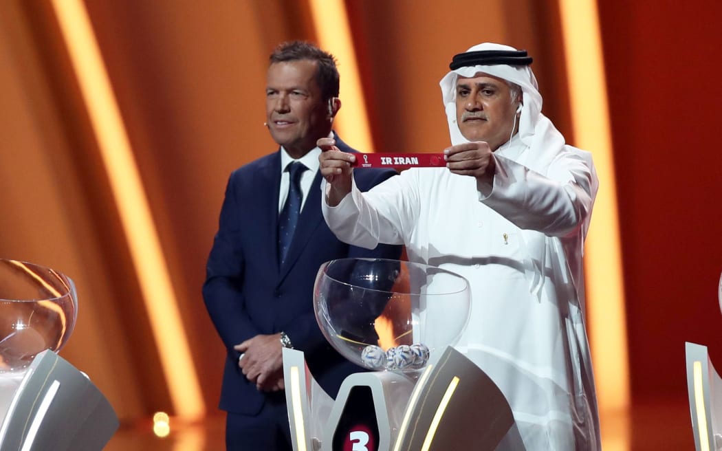 Adel Ahmed Mallala during the FIFA World Cup Qatar 2022 Final Draw.