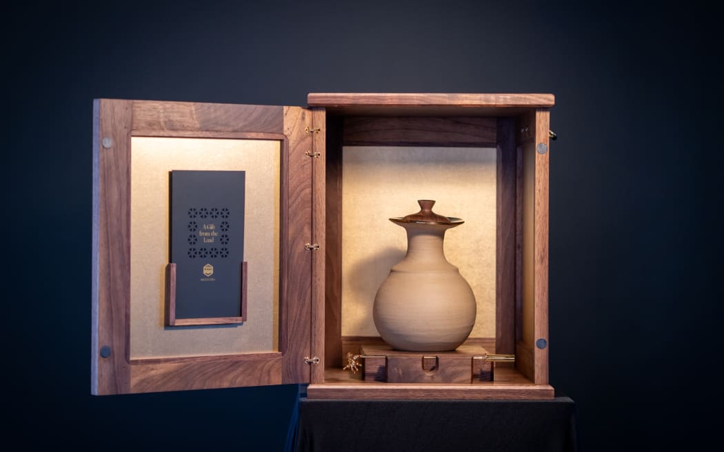 The two litre jar is going for roughly $500,000. It contains some of the rarest manuka honey in the world.