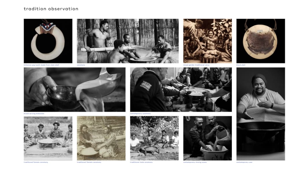 Research pictures taken on the history of Kava. Photo/Supplied