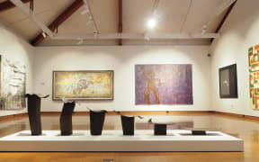Installation image of reopened galleries at Te Manawa