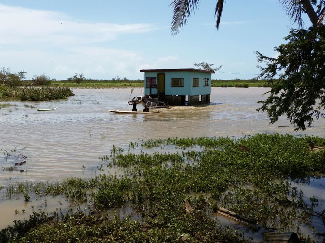 The settlement of Lovu, near Lautoka, is still without power or water following Cyclone Winston.
