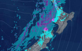 Forecast rain for the country at 11am Friday, 11 July 2025.
