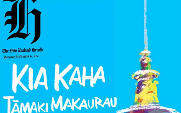 The New Zealand Herald's front page on Monday.