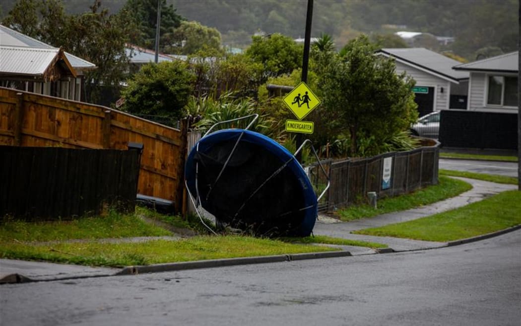 Storm damage in Wainuiomata.