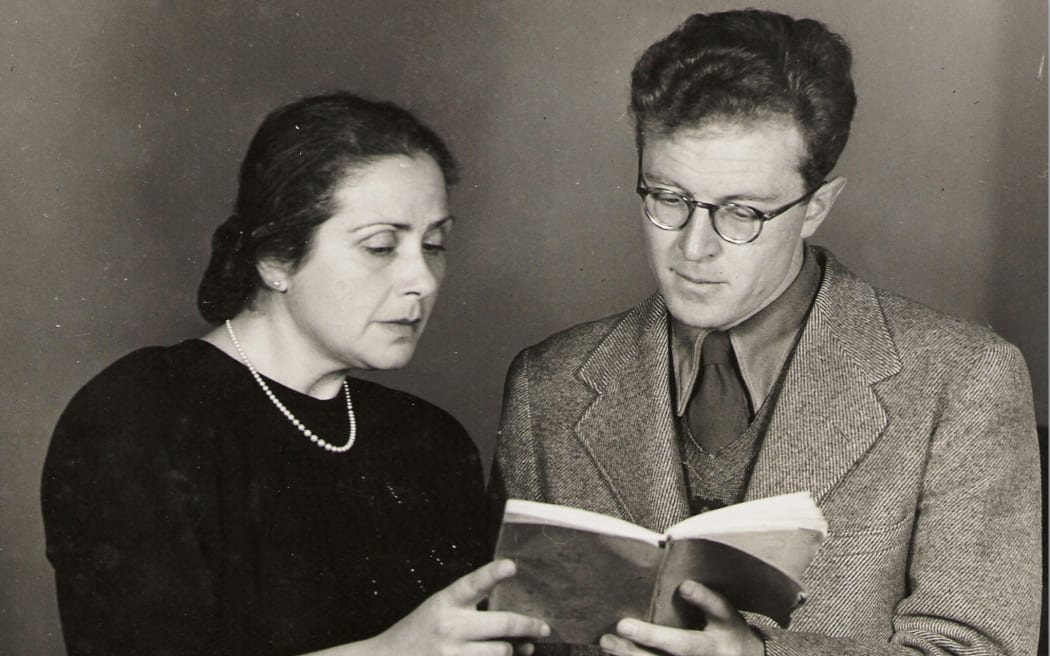 Maria Dronke and Douglas Lilburn, circa 1950.