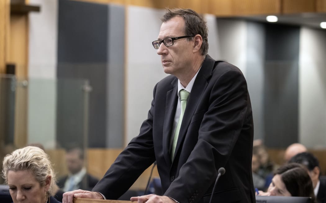 27th October 2023 Iain McGregor/The Press/Pool
Christchurch Masjidain Attack Coronial hearing.
Anthony James Wilding Ð Counsel for Hato Hone St John, cross-examines witness - Constable Dara Taylor (Police).