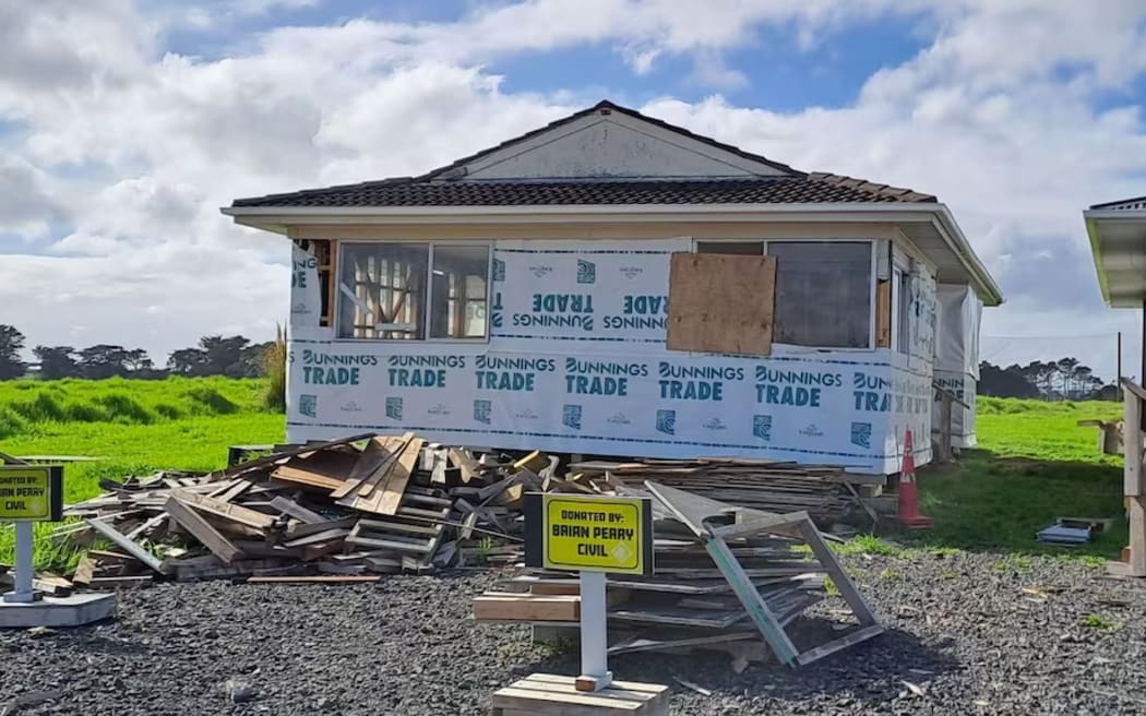 A house in process of being renovated by students in South Auckland.