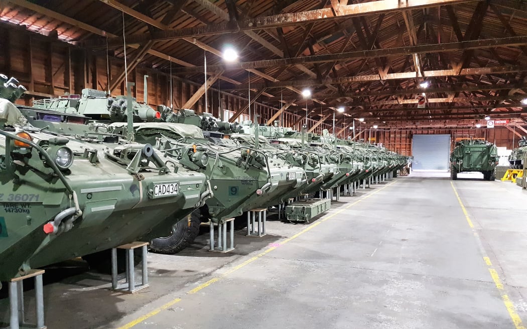 Unused LAVs at NZDF - Trentham Military Camp