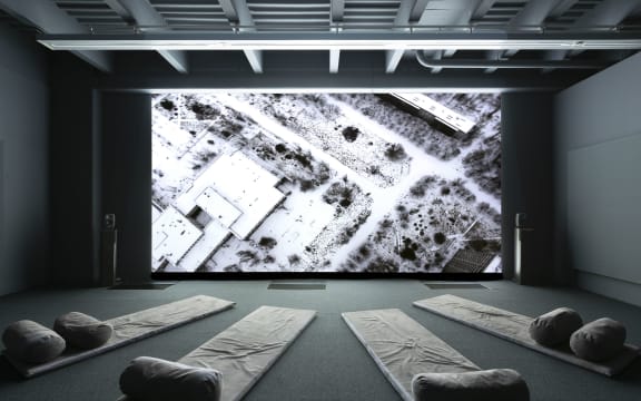 Raúl Ortega Ayala’s The Zone in exhibition Infrastructure at Adam Art Gallery