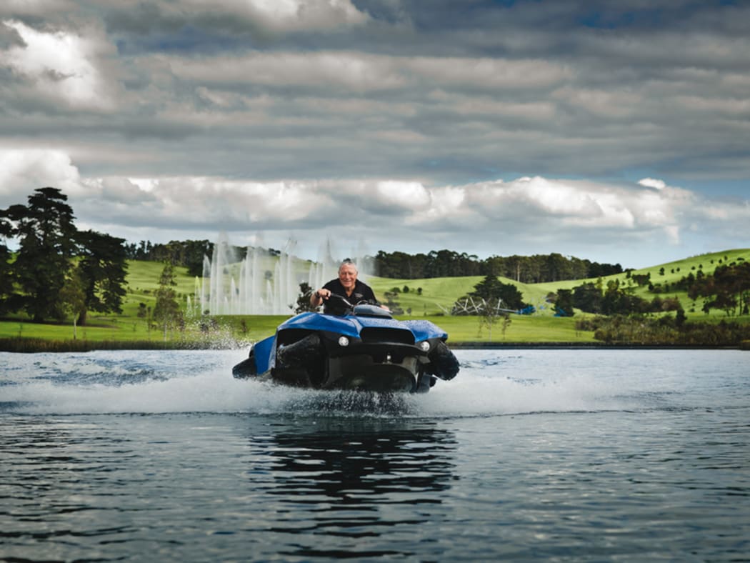 Alan Gibbs on a quadski