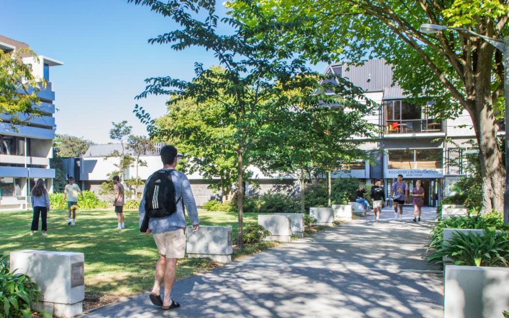 Student halls of residence at the University of Canterbury.